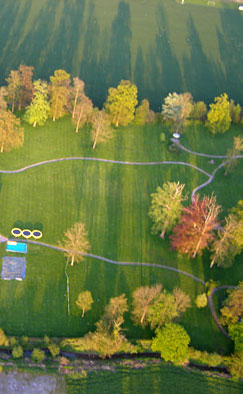 Luchtfoto van het domein